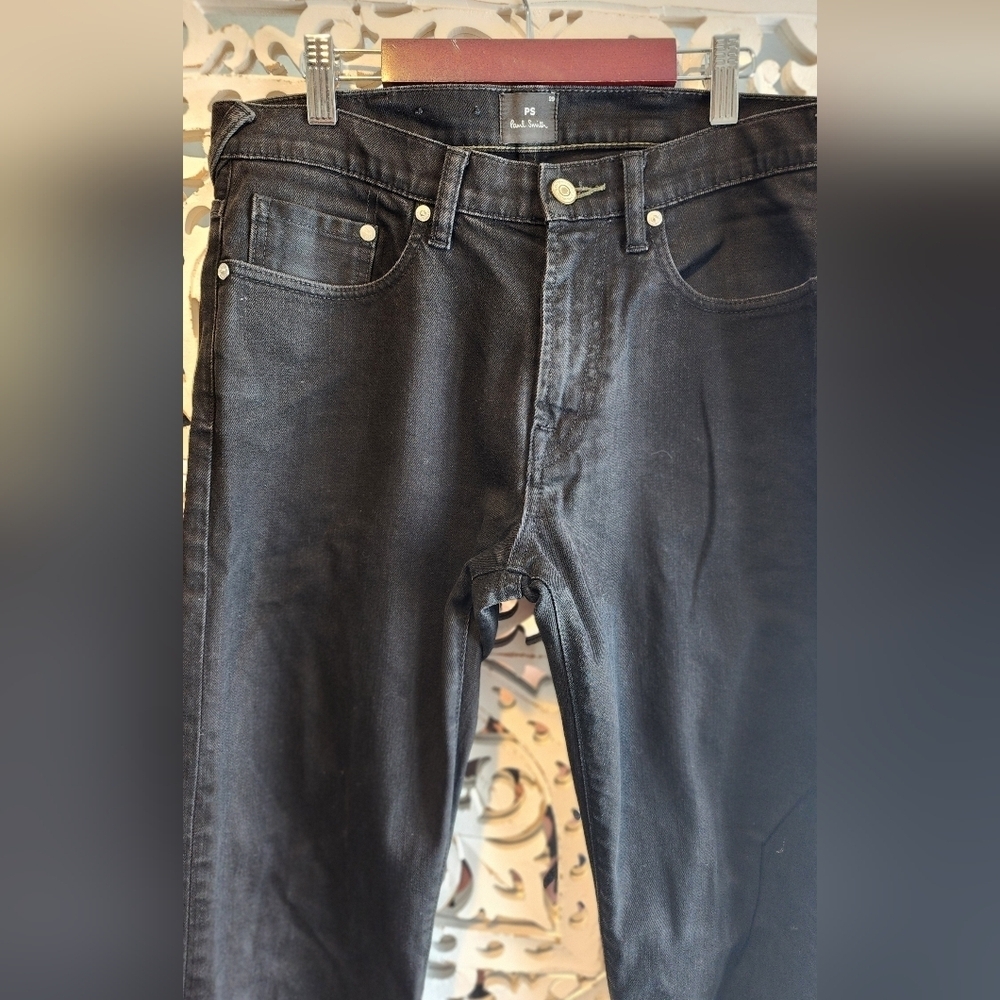 P.S PAUL SMITH straight-leg jeans Black Color Organic Cotton Men Size 29 - Picture 11 of 12